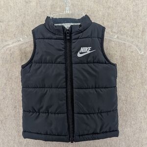 Nike Toddler Puffer Vest Black Fall Outerwear Unisex Kids Size 12 Months